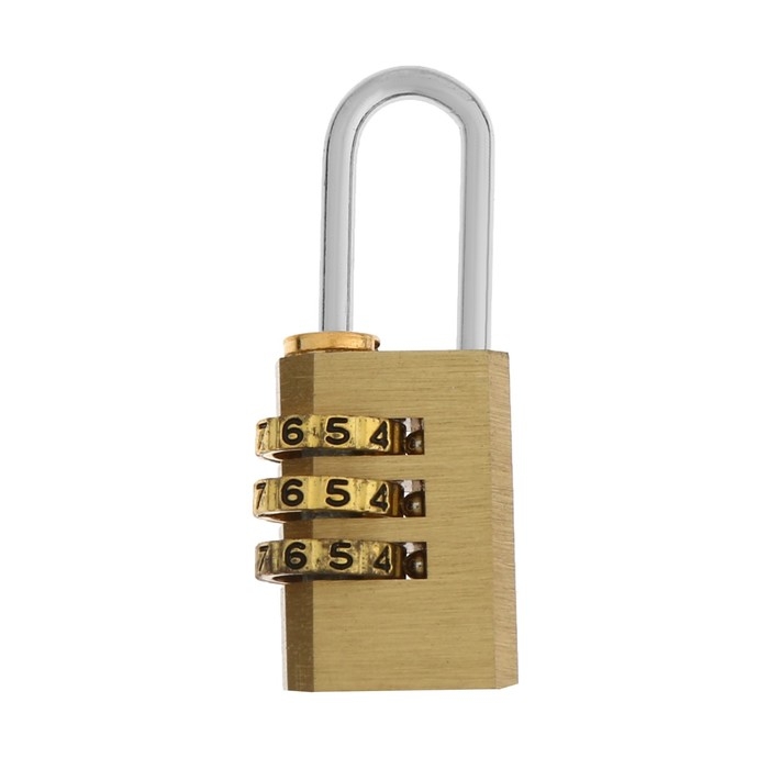Замок навесной кодовый ТУНДРА ZK009, медь Замок навесной кодовый ТУНДРА ZK009, медь