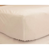 Наматрасник Luscan 90х200, махра, водонепроницаемый, чехольный, белый