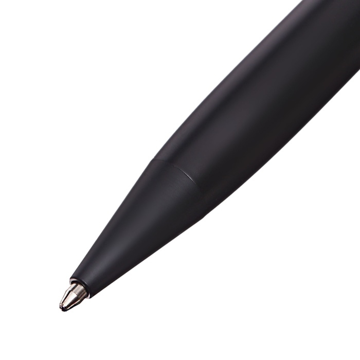 Ручка подарочная шариковая в кожзам футляре поворотная Статус корпус черный Ручка подарочная шариковая в кожзам футляре поворотная Статус корпус черный