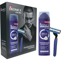 Подарочный набор DEONICA FOR MEN Ты безупр Пена д/бритья240мл+бритв.станок