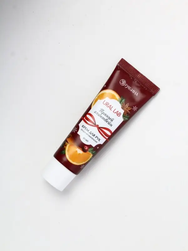 Новогодний подарочный набор косметики: крем для рук и пилка для ногтей, аромат глинтвейн, URAL LAB Новогодний подарочный набор косметики: крем для рук и пилка для ногтей, аромат глинтвейн, URAL LAB