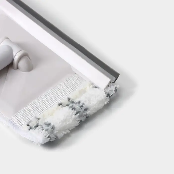 Щётка для окон, телескопическая алюминиевая ручка 59(103) см, водосгон 20.5 см, насадка из микрофибры 20.5&times;12 см