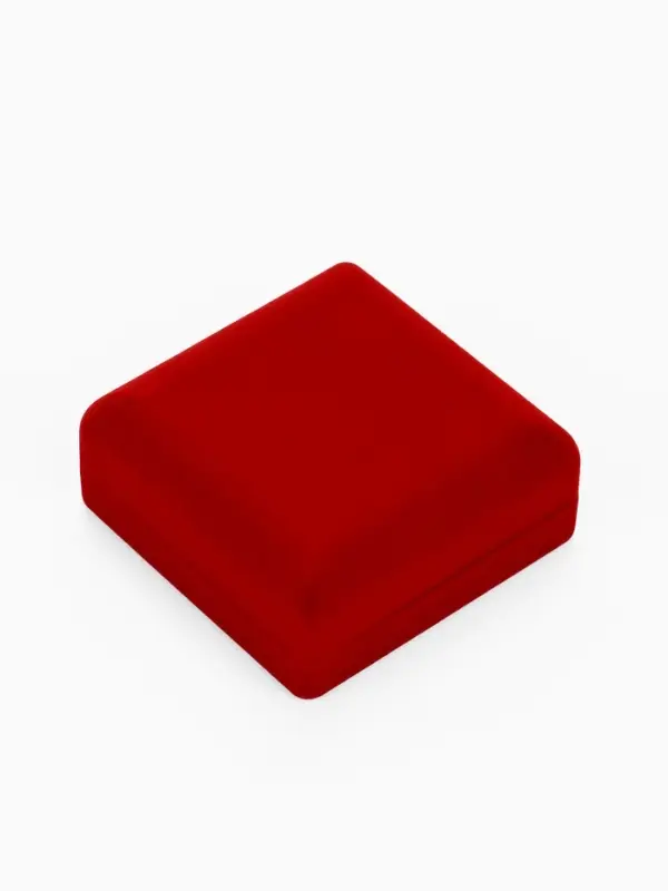 Футляр под набор украшений &laquo;Классика&raquo;, бархатный, 9&times;9 см, красный