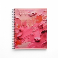 Тетрадь А5, 96 листов на спирали «Abstract» уф лак