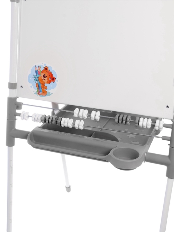 Доска знаний-мольберт 2 двусторонний ДЗМ2/СР серый