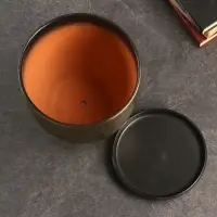 Горшок цветочный с поддоном 4,7 л, коричневый, керамика, "Изысканность" (М)