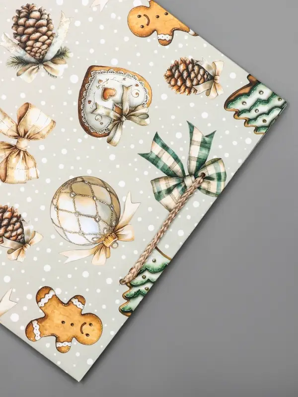 Пакет подарочный новогодний ламинированный, «Набор Новогодних игрушек» , 26×12×32 см Пакет подарочный новогодний ламинированный, «Набор Новогодних игрушек» , 26×12×32 см