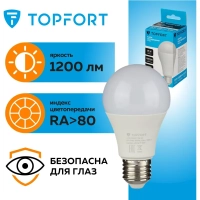 Лампа светодиодная Topfort E27 15W 4000K груша
