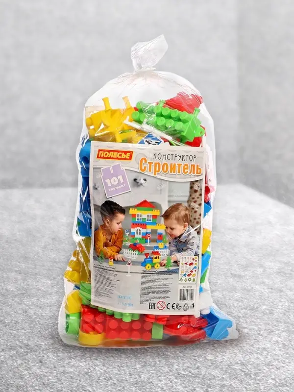 Конструктор &laquo;Строитель&raquo;, 101 деталь