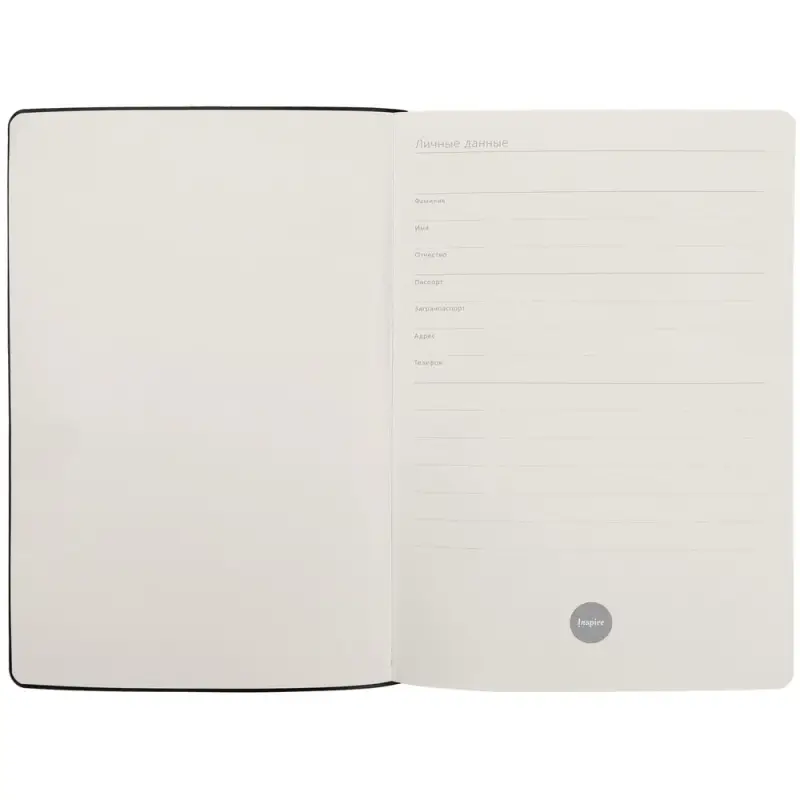 Ежедневник Fredo, недатированный, черный Ежедневник Fredo, недатированный, черный