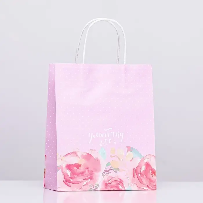 Пакет крафт «Улыбочку», 22×12×27 см Пакет крафт «Улыбочку», 22×12×27 см