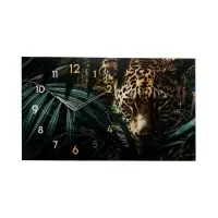 Часы-картина настенные интерьерные &laquo;Леопард&raquo;, бесшумные, 35&times;60 см