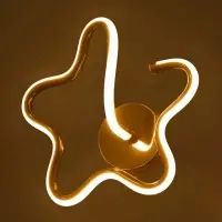 Бра настенное BayerLux Valentina, 14 Вт, LEd, 4000-6000К, золото, 25&times;25&times;13 см