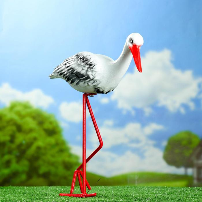 Садовая фигура Садовая фигура "Аист" 33х20х60см