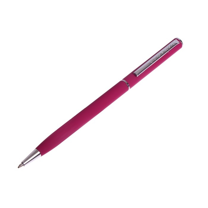 Ручка шариковая поворотная, 0.7 мм, Bruno Visconti Palermo, стержень синий, бордовый металлический корпус, в футляре Ручка шариковая поворотная, 0.7 мм, Bruno Visconti Palermo, стержень синий, бордовый металлический корпус, в футляре