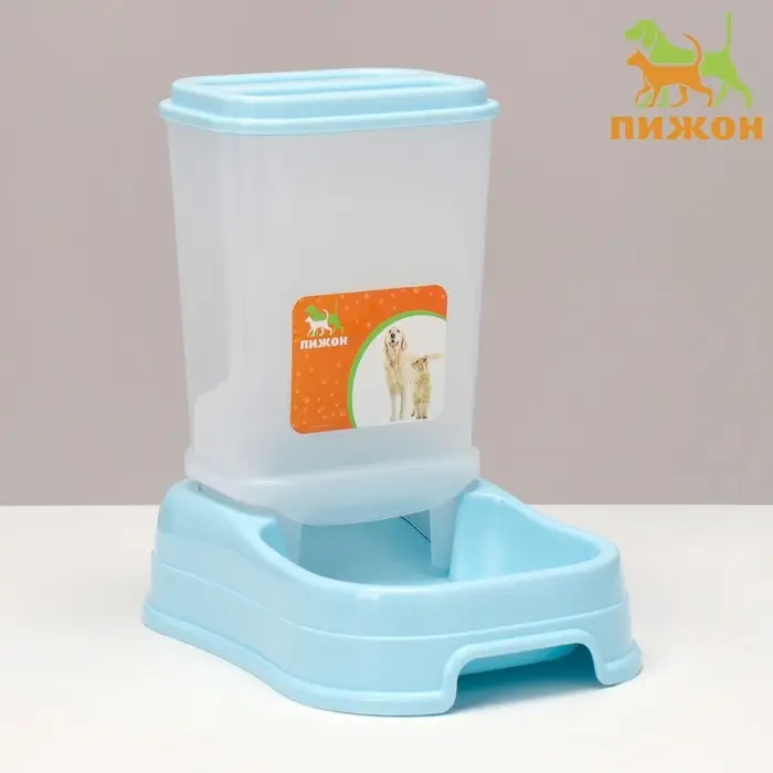 Автокормушка 1,5 л, 23,5 х 16 х 24 см, голубая Автокормушка 1,5 л, 23,5 х 16 х 24 см, голубая