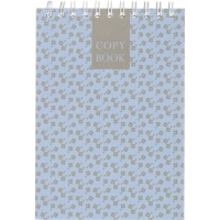 Блокнот А6,60л,точка,греб.верхн,обл.глянц.лам. Attache Fleur Лазурь