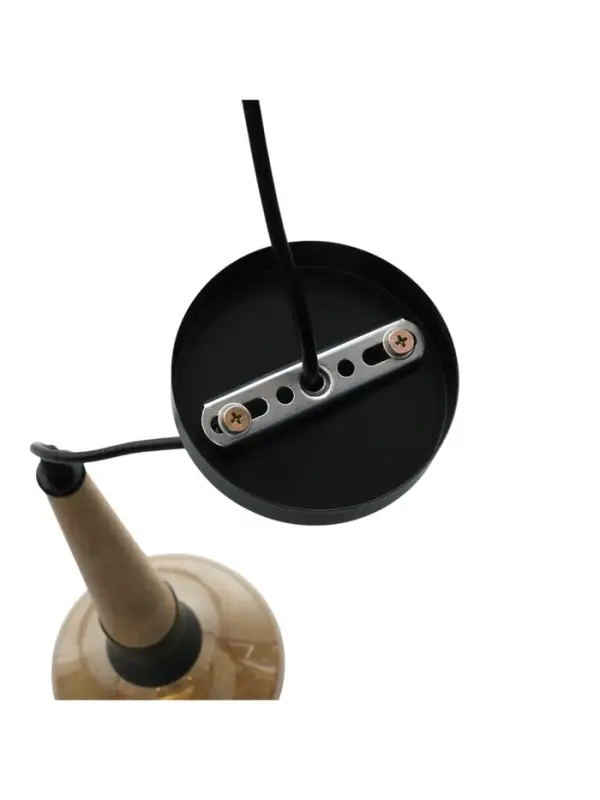 Светильник &laquo;Джон&raquo; 1&times;40 Вт Е27 черный/коричневый 17.5&times;15.5&times;42(142)см