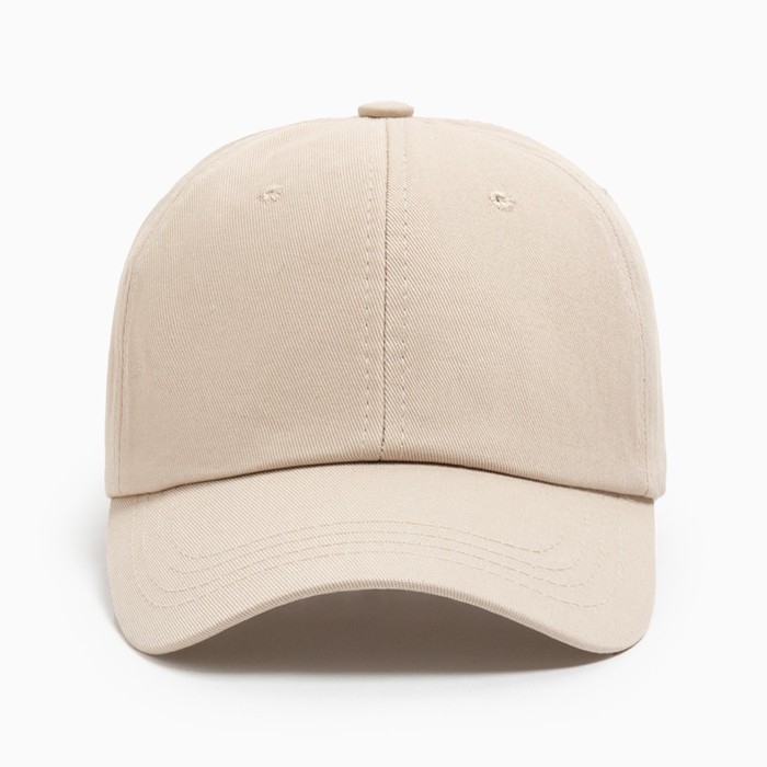 Кепка женская однотонная MINAKU цвет бежевый, р-р 58