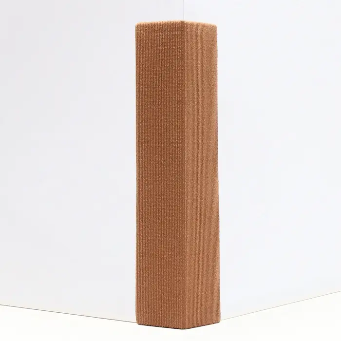 Когтеточка с пропиткой, 55&times;20 см, угловая, без меха, бежевая