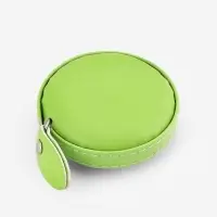 Сантиметровая рулетка портновская, искусственная кожа, 150 см (см/дюймы), зелёная