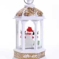 Фигурка светодиодная &laquo;Новогодний фонарь, снеговик&raquo;, от бат.3хAG13, 7.5&times;7.5&times;14.5 см