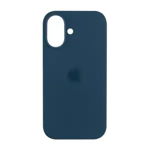 Чехол для iPhone 17 Silicone Case 100% ORG (MagSafe + анимация NFC Clear) c LOGO 2 Anchor Blue