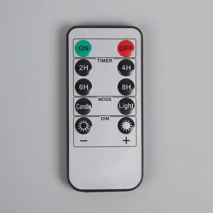 Светодиодные свечи на прищепках 19 см, 6 штук, батарейки АААх1 (не в комплекте), пульт ДУ, свечение тёплое белое