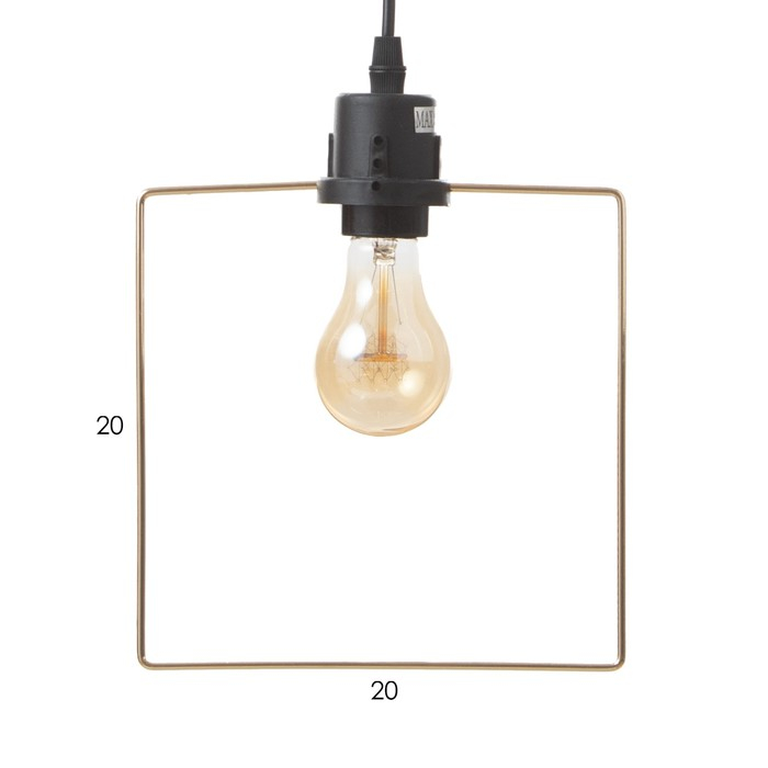 Светильник ЭкономСвет Светильник ЭкономСвет "Фиори" 3x40Вт E27 черный-золото 42х42х78 см.