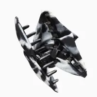 Краб для волос &laquo;Лорен&raquo; лео, 13&times;8 см, серый