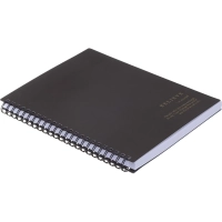 Бизнес-тетрадь, BS, А5, 120л., клетка, спираль. Believe, черный N4200