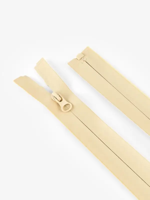 Молния &laquo;Спираль&raquo;, №7, разъёмная, водонепроницаемая, замок автомат, 50 см, светло-бежевая