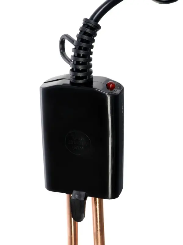 Электрокипятильник LEK 06, 1500 Вт, спираль пружина, индикатор, 28&times;6 см, 220 В, чёрный