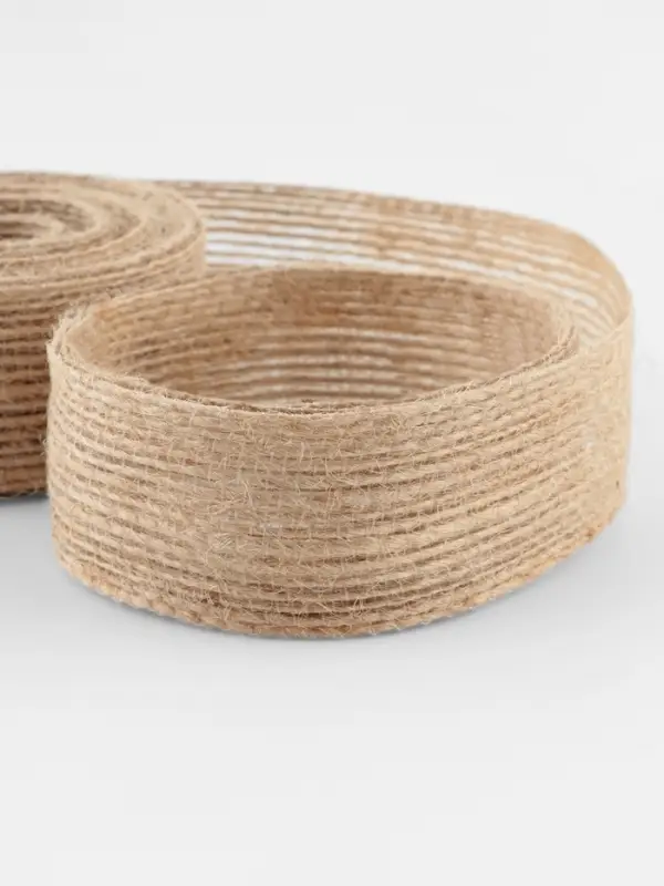 Лента текстильная, 25 мм, 4.5&plusmn;0.5 м, бежевая