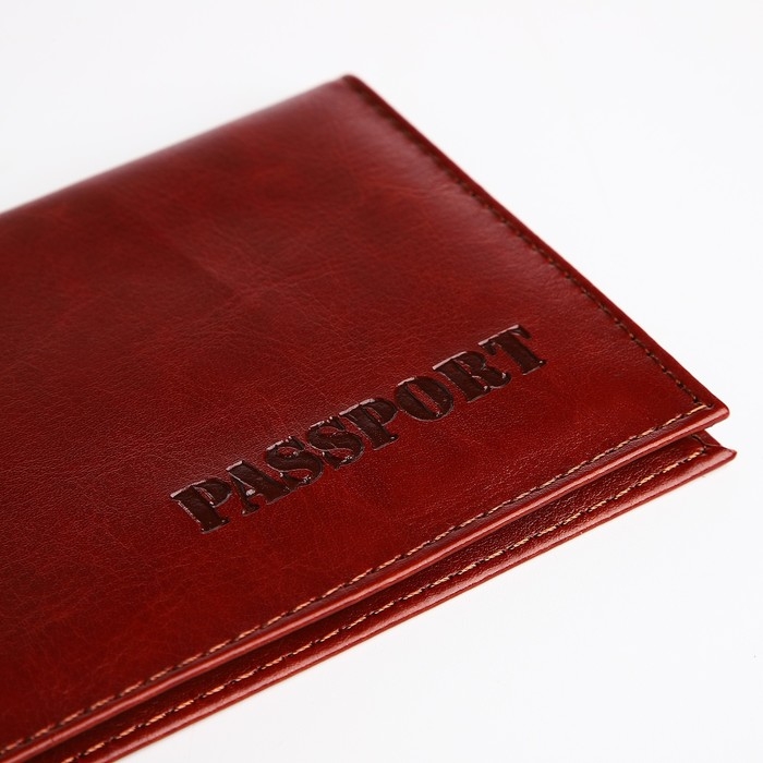Обложка для паспорта, цвет коричневый Обложка для паспорта, цвет коричневый