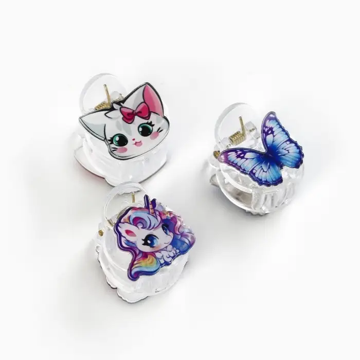 Краб для волос, 2.5×2×2 см, МИКС Краб для волос, 2.5×2×2 см, МИКС