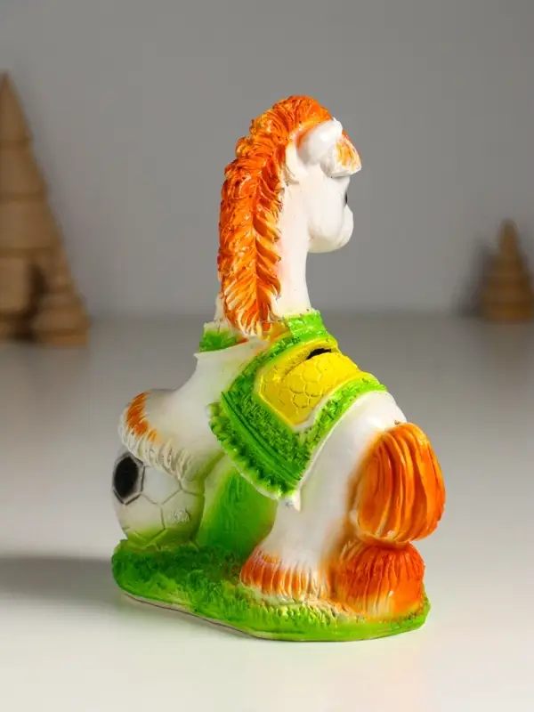 Копилка Копилка "Лошадь с мячом" 16,5х14х7,5 см, белый