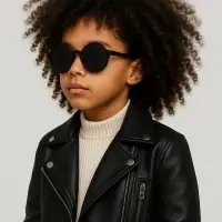 Очки солнцезащитные детские OneSun, uv 400, 13&times;12.5&times;4.6 см, линза 4.5&times;4.5 см, чёрные