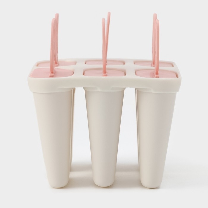 Форма для мороженого Доляна «Нега», 6 ячеек, цвет МИКС Форма для мороженого Доляна «Нега», 6 ячеек, цвет МИКС