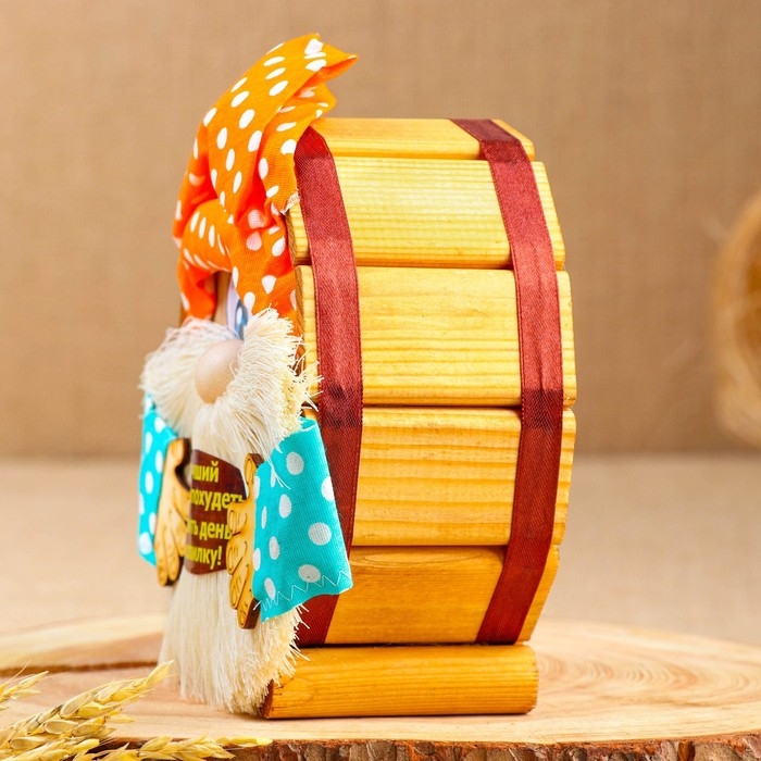 Копилка деревянная Копилка деревянная "Домовой Кузьма", микс