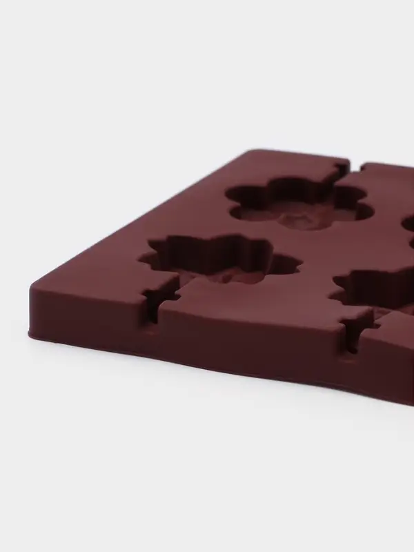 Форма для леденцов Доляна &laquo;Цветы&raquo;, силикон, 25&times;10.5&times;1 см, 12 ячеек (3.2&times;3 см), с палочками, МИКС