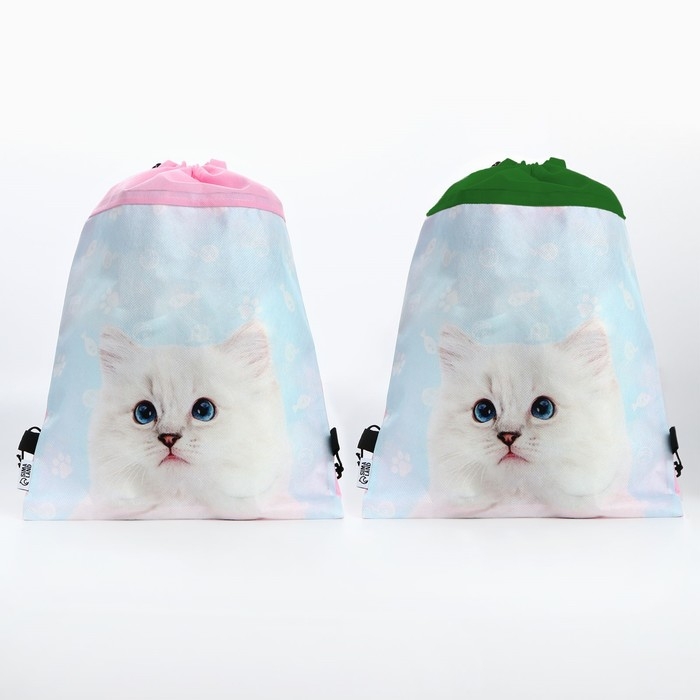 Мешок для обуви «Мысли кота» нетканное полотно, размер 30 х 40 см МИКС Мешок для обуви «Мысли кота» нетканное полотно, размер 30 х 40 см МИКС