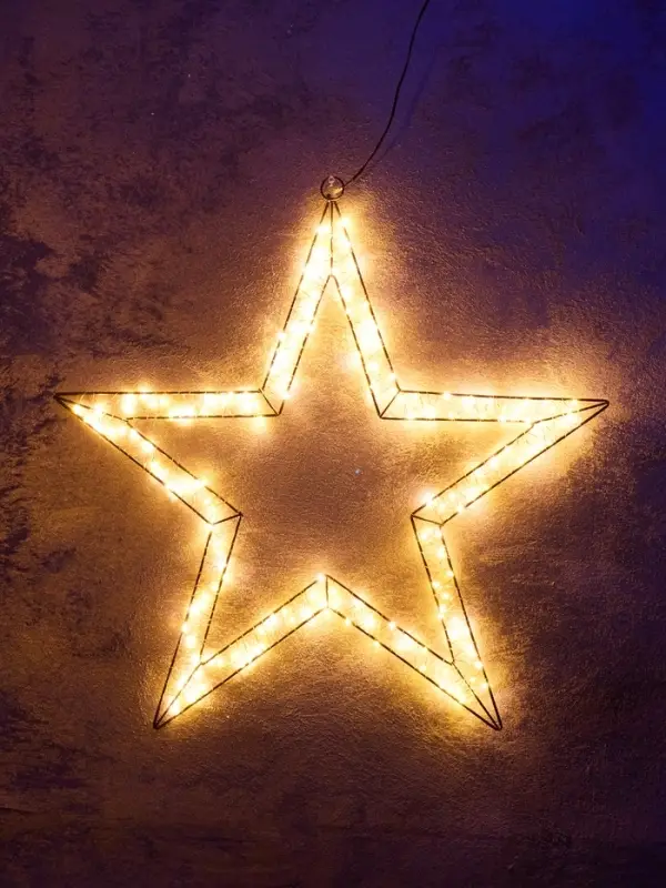 Светодиодная фигура FROSTY &laquo;Звёздочка&raquo;, 57&times;57&times;2, подвесная, 200 LED, 4.5V, свечение тёплое белое