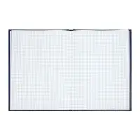 Книга учета А4, 144 листа, клетка, 200&times;290 мм, бумвинил, синий, блок офсетный