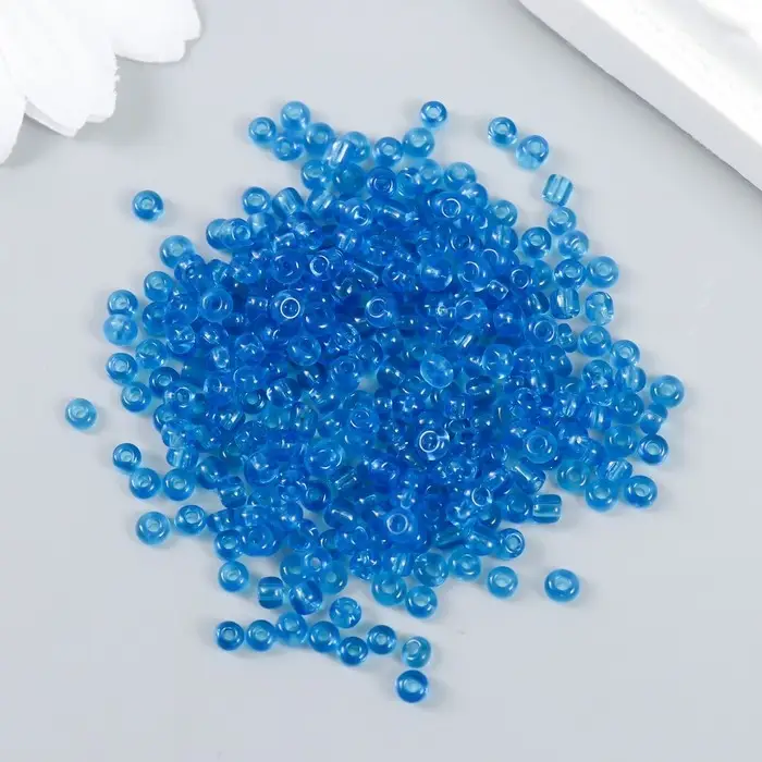 Бисер  Бисер "Zlatka" 08/0, 3 мм, 10 г 0003B т.голубой