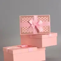 Наборок коробок 3 в 1 прямоугольные 23*16*9.5 21*14*8.0 19*12*6.5 см