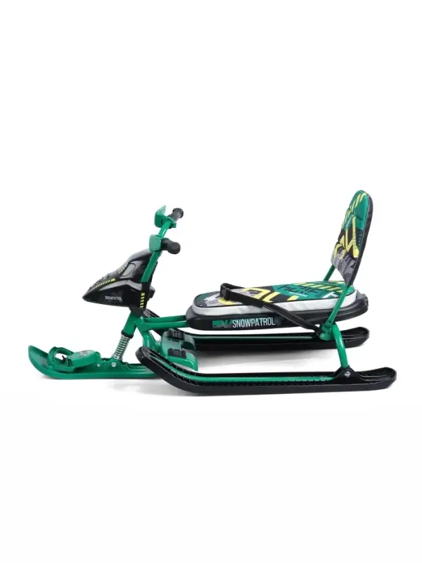 Снегокат Snowpatrol, со спинкой, зелёный, СНД2/SP3 Nika Kids