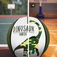 Баскетбольный мяч ONLYTOP DINOZAUR, клееный, 8 панелей, р. 3, резина, резиновая камера