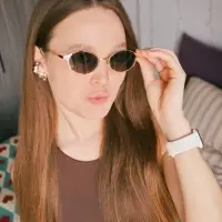 Очки солнцезащитные OneSun, uv 400, футляр, салфетка, цвет золото, серый