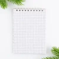 Блокнот, А6, 40 листов, мягкая обложка, на гребне «С новым годом» Блокнот, А6, 40 листов, мягкая обложка, на гребне «С новым годом»